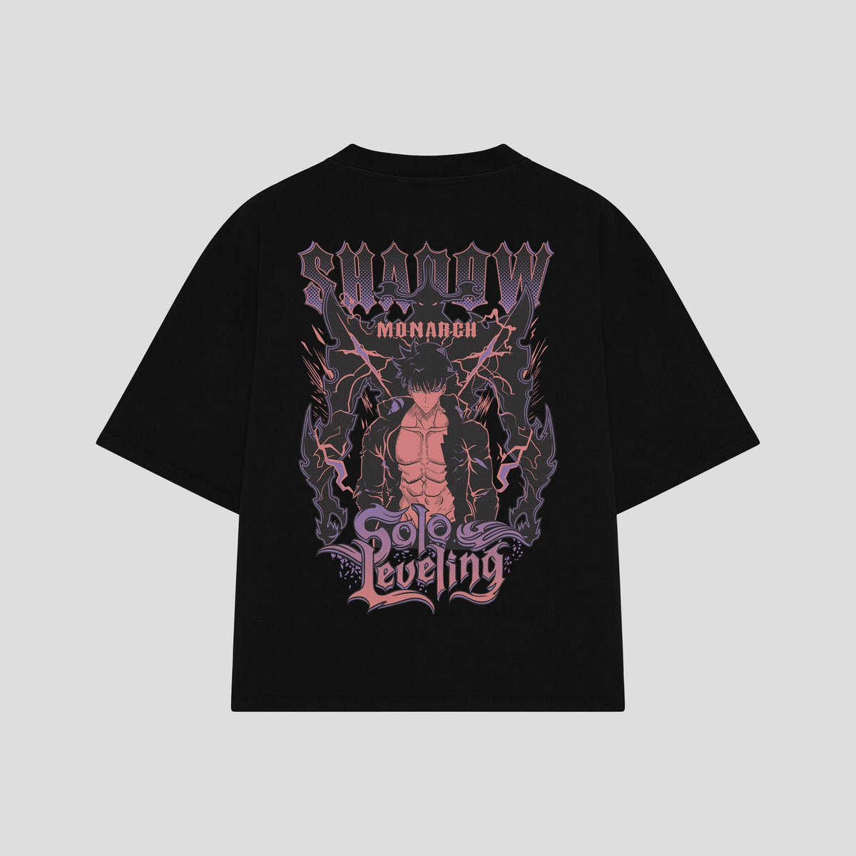 Playera streetwear premium de anime y gaming ExtraLife MX, corte oversized drop shoulder ligero y fresco en color Deep Black y Off-White, moda urbana mexicana de culto.