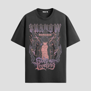 Playera urbana de anime y gaming ExtraLife MX, corte Standard Fit unisex ligero y transpirable en color Deep Black y Pure White, ropa de uso diario para gym y casual.