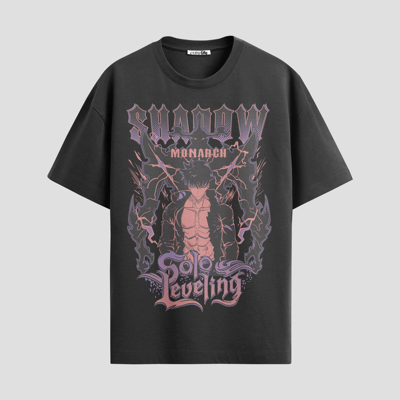 Playera urbana de anime y gaming ExtraLife MX, corte Standard Fit unisex ligero y transpirable en color Deep Black y Pure White, ropa de uso diario para gym y casual.