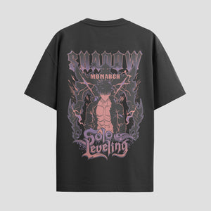 Playera urbana de anime y gaming ExtraLife MX, corte Standard Fit unisex ligero y transpirable en color Deep Black y Pure White, ropa de uso diario para gym y casual.