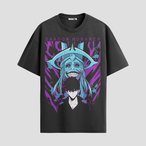 Playera urbana de anime y gaming ExtraLife MX, corte Standard Fit unisex ligero y transpirable en color Deep Black y Pure White, ropa de uso diario para gym y casual.