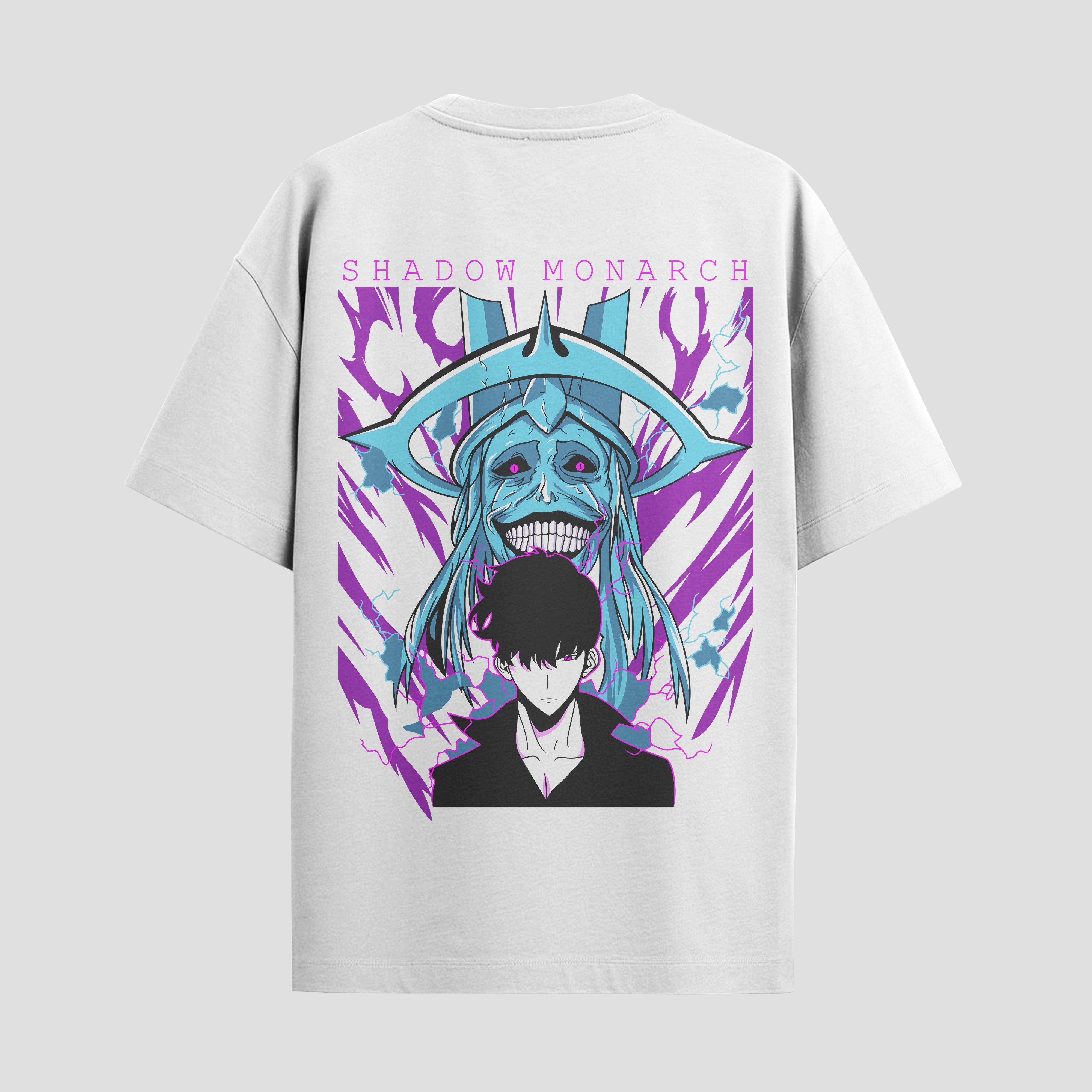 Playera urbana de anime y gaming ExtraLife MX, corte Standard Fit unisex ligero y transpirable en color Deep Black y Pure White, ropa de uso diario para gym y casual.