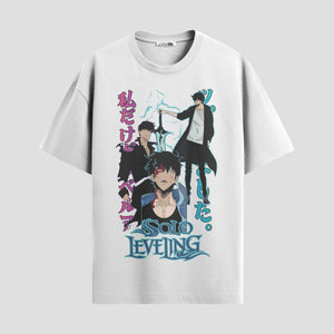 Playera urbana de anime y gaming ExtraLife MX, corte Standard Fit unisex ligero y transpirable en color Deep Black y Pure White, ropa de uso diario para gym y casual.