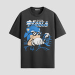 Playera urbana de anime y gaming ExtraLife MX, corte Standard Fit unisex ligero y transpirable en color Deep Black y Pure White, ropa de uso diario para gym y casual.