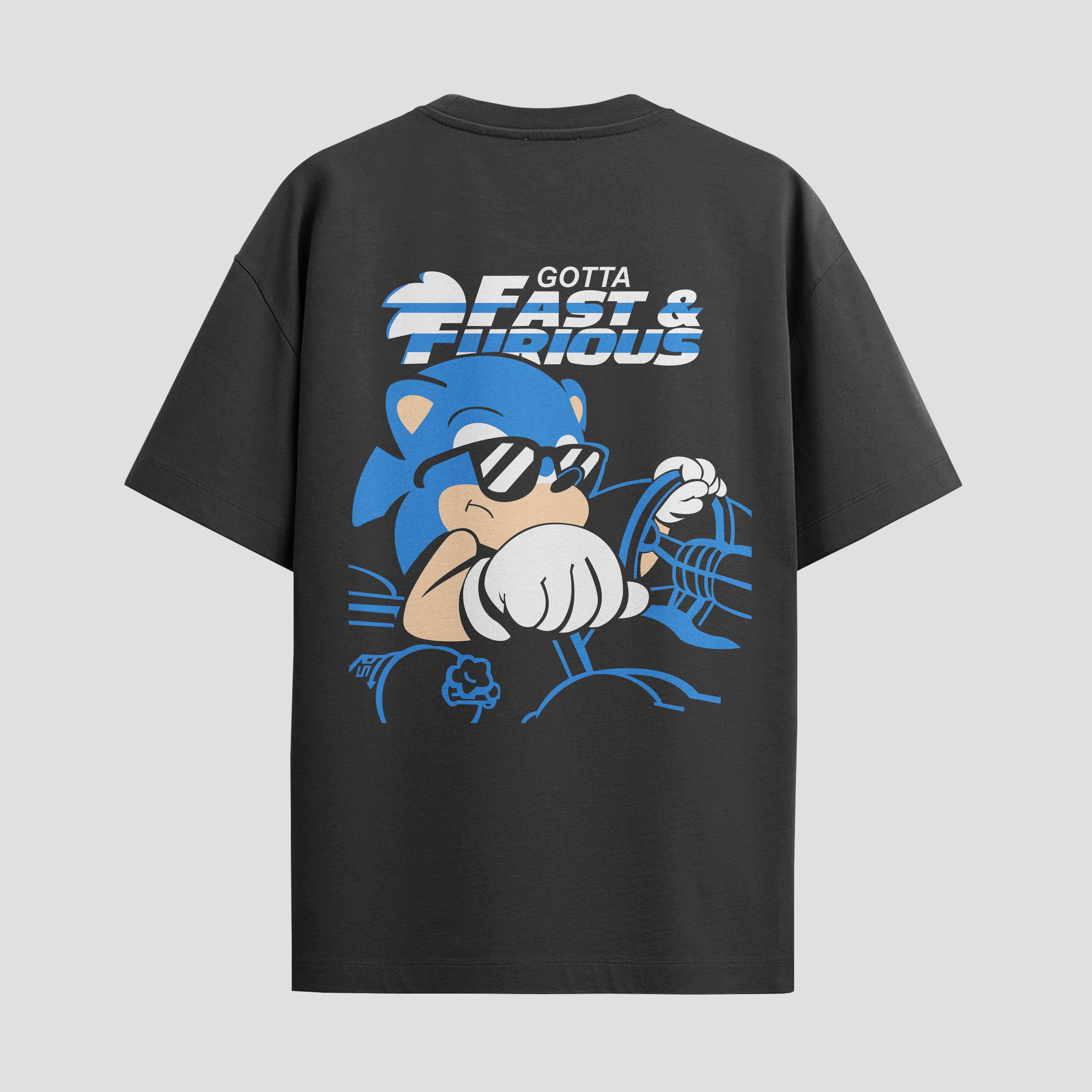 Playera urbana de anime y gaming ExtraLife MX, corte Standard Fit unisex ligero y transpirable en color Deep Black y Pure White, ropa de uso diario para gym y casual.