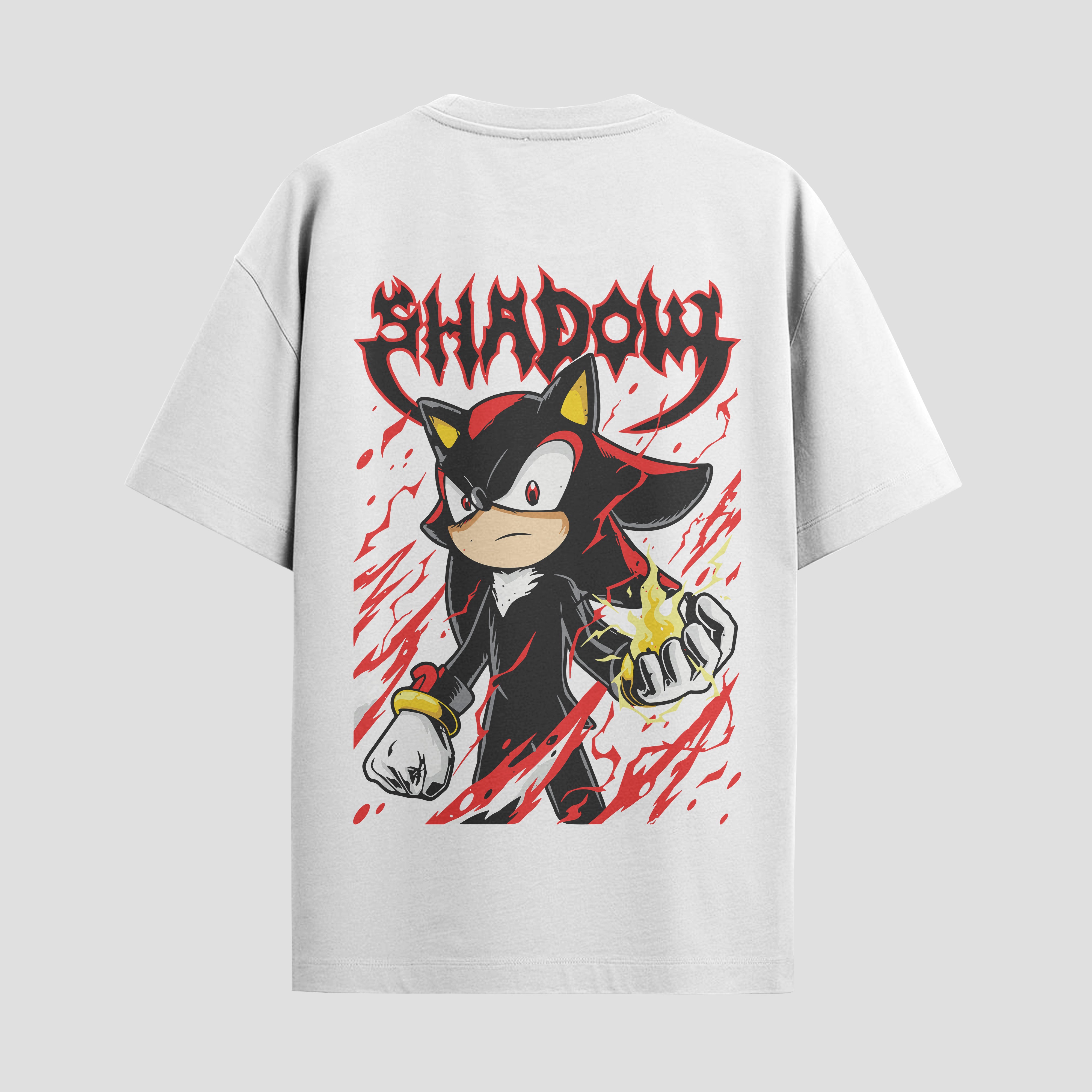 Playera urbana de anime y gaming ExtraLife MX, corte Standard Fit unisex ligero y transpirable en color Deep Black y Pure White, ropa de uso diario para gym y casual.