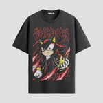 Playera urbana de anime y gaming ExtraLife MX, corte Standard Fit unisex ligero y transpirable en color Deep Black y Pure White, ropa de uso diario para gym y casual.