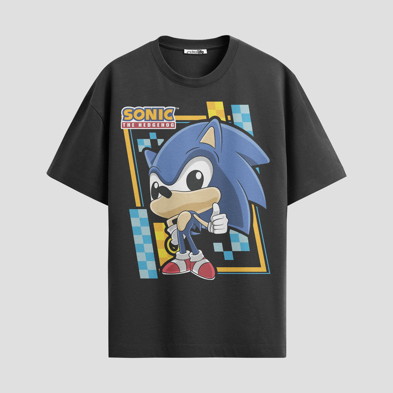 Playera urbana de anime y gaming ExtraLife MX, corte Standard Fit unisex ligero y transpirable en color Deep Black y Pure White, ropa de uso diario para gym y casual.