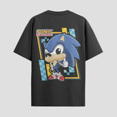 Playera urbana de anime y gaming ExtraLife MX, corte Standard Fit unisex ligero y transpirable en color Deep Black y Pure White, ropa de uso diario para gym y casual.