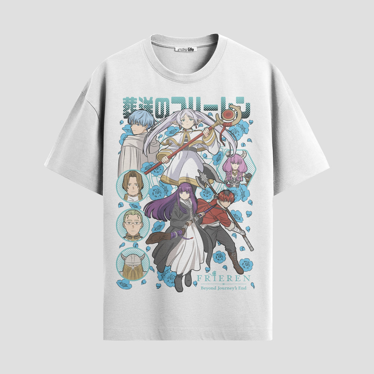Playera urbana de anime y gaming ExtraLife MX, corte Classic Premium unisex ligero y transpirable en color Deep Black y Pure White, ropa de uso diario para gym y casual.