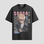 Playera urbana de anime y gaming ExtraLife MX, corte Standard Fit unisex ligero y transpirable en color Deep Black y Pure White, ropa de uso diario para gym y casual.