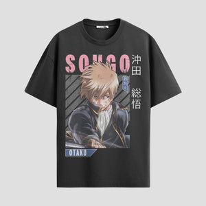 Playera urbana de anime y gaming ExtraLife MX, corte Standard Fit unisex ligero y transpirable en color Deep Black y Pure White, ropa de uso diario para gym y casual.