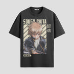 Playera urbana de anime y gaming ExtraLife MX, corte Standard Fit unisex ligero y transpirable en color Deep Black y Pure White, ropa de uso diario para gym y casual.