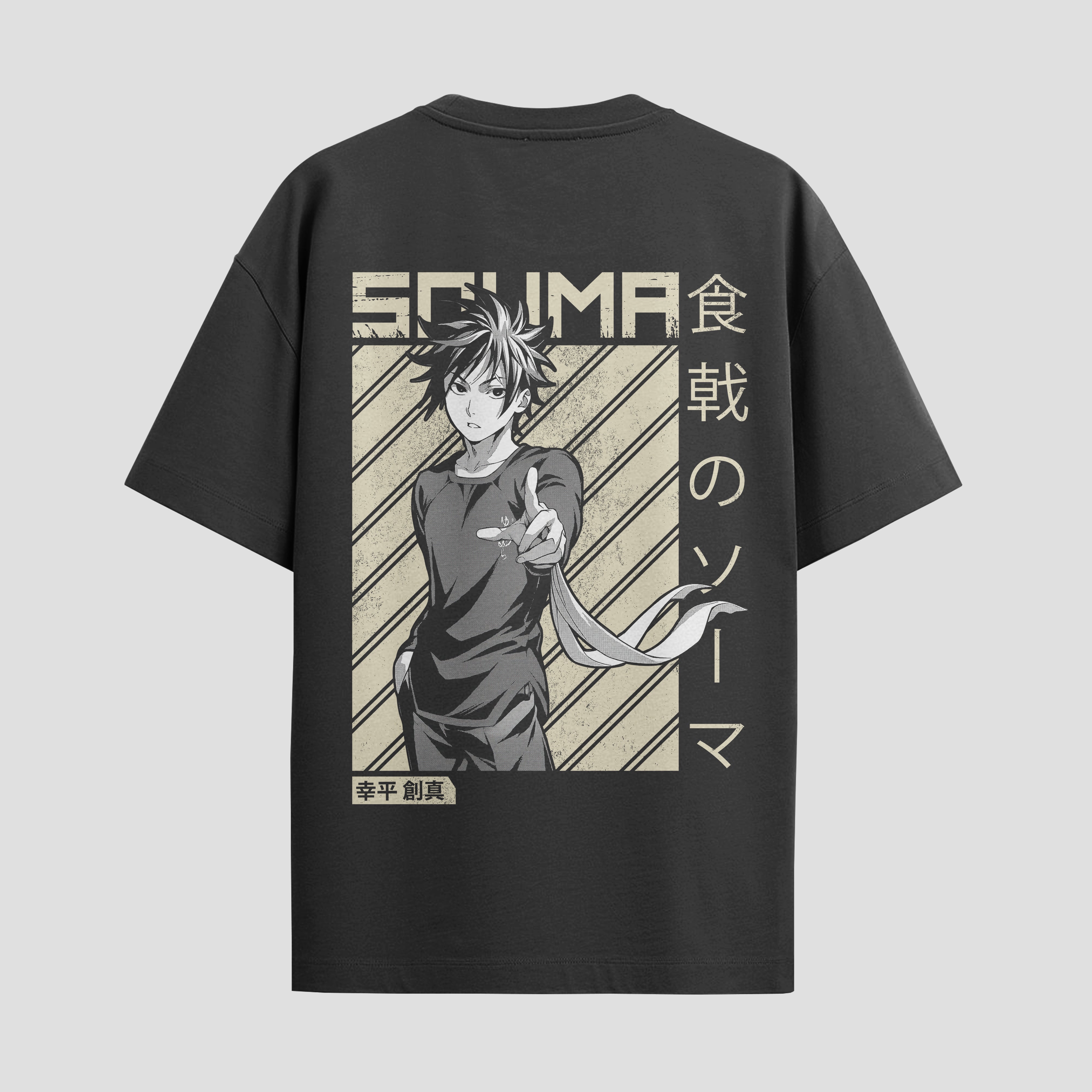 Playera urbana de anime y gaming ExtraLife MX, corte Standard Fit unisex ligero y transpirable en color Deep Black y Pure White, ropa de uso diario para gym y casual.