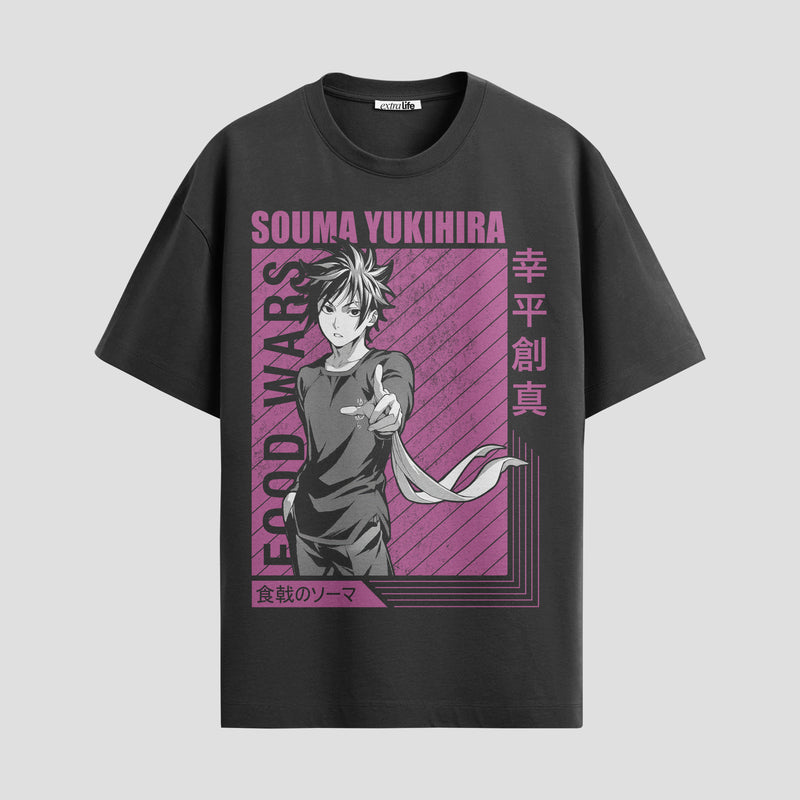Playera urbana de anime y gaming ExtraLife MX, corte Standard Fit unisex ligero y transpirable en color Deep Black y Pure White, ropa de uso diario para gym y casual.