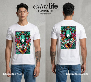 El Estudio del Viento | El Viaje del Bien #04102 - Playera Standard Fit | Pure White - Foto en modelo