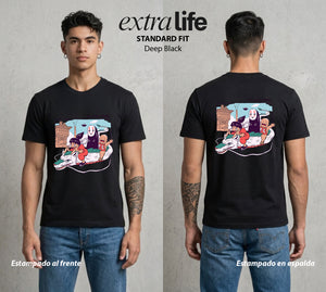 El Estudio del Viento | El Equipo del Bien #04105 - Playera Standard Fit | Deep Black - Foto en modelo