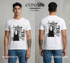 El Estudio del Viento | El Sin Cara #04107 - Playera Standard Fit | Pure White - Foto en modelo