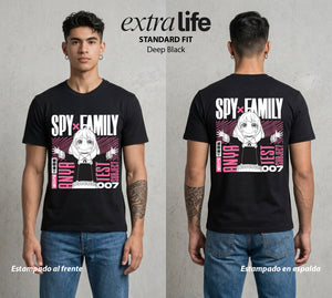 Familia de Operativos | La Agente Telepática #04130 - Playera Standard Fit | Deep Black - Foto en modelo