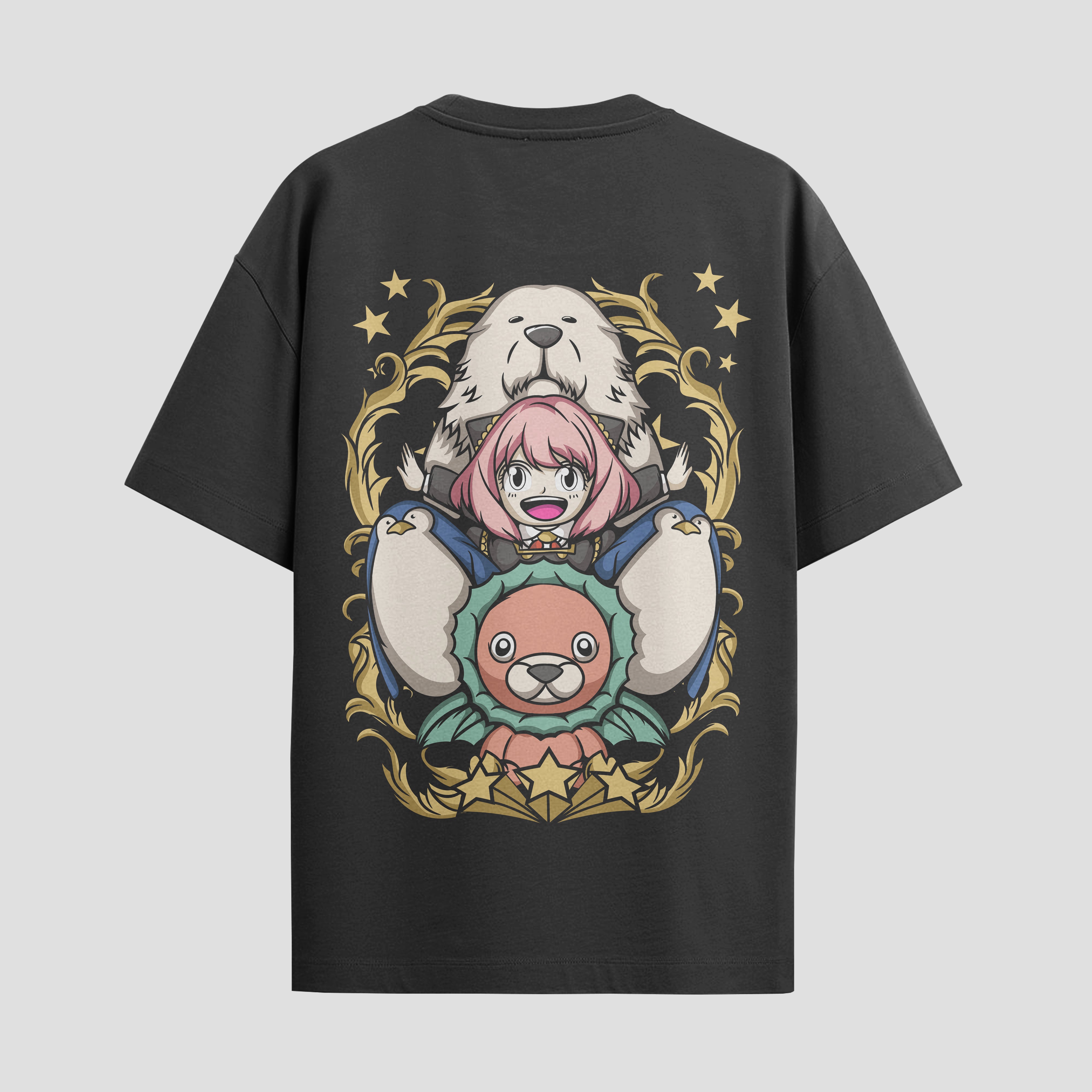 Playera urbana de anime y gaming ExtraLife MX, corte Standard Fit unisex ligero y transpirable en color Deep Black y Pure White, ropa de uso diario para gym y casual.