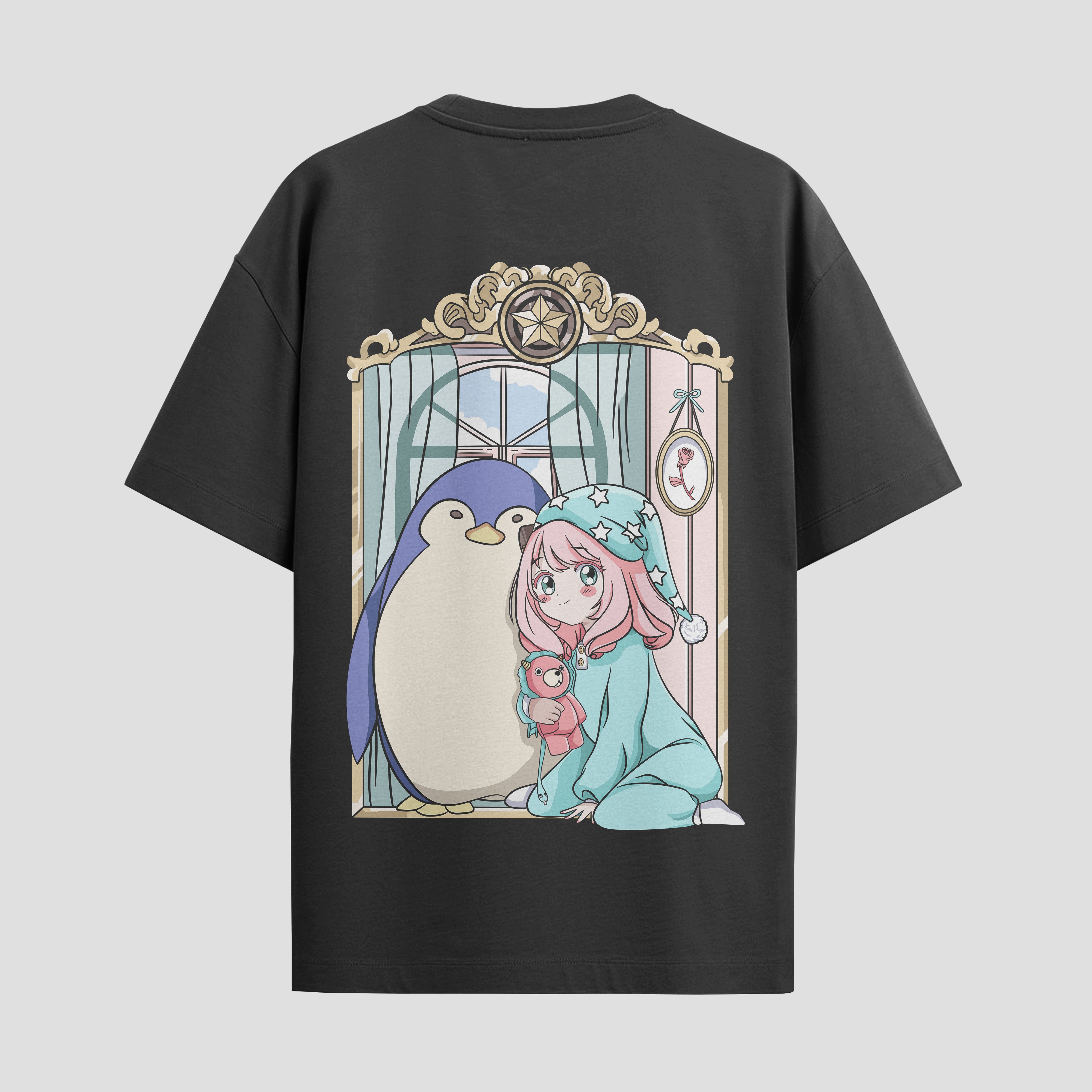 Playera urbana de anime y gaming ExtraLife MX, corte Standard Fit unisex ligero y transpirable en color Deep Black y Pure White, ropa de uso diario para gym y casual.