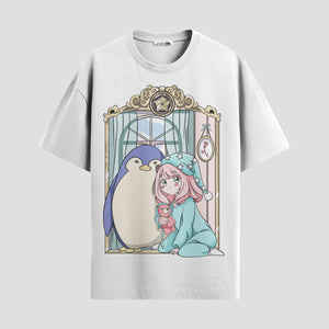 Playera urbana de anime y gaming ExtraLife MX, corte Standard Fit unisex ligero y transpirable en color Deep Black y Pure White, ropa de uso diario para gym y casual.