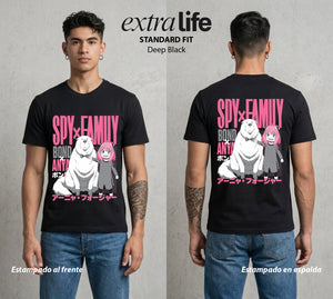 Familia de Operativos | La Agente Telepática #04141 - Playera Standard Fit | Deep Black - Foto en modelo
