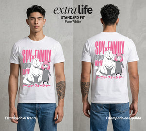 Familia de Operativos | La Agente Telepática #04141 - Playera Standard Fit | Pure White - Foto en modelo