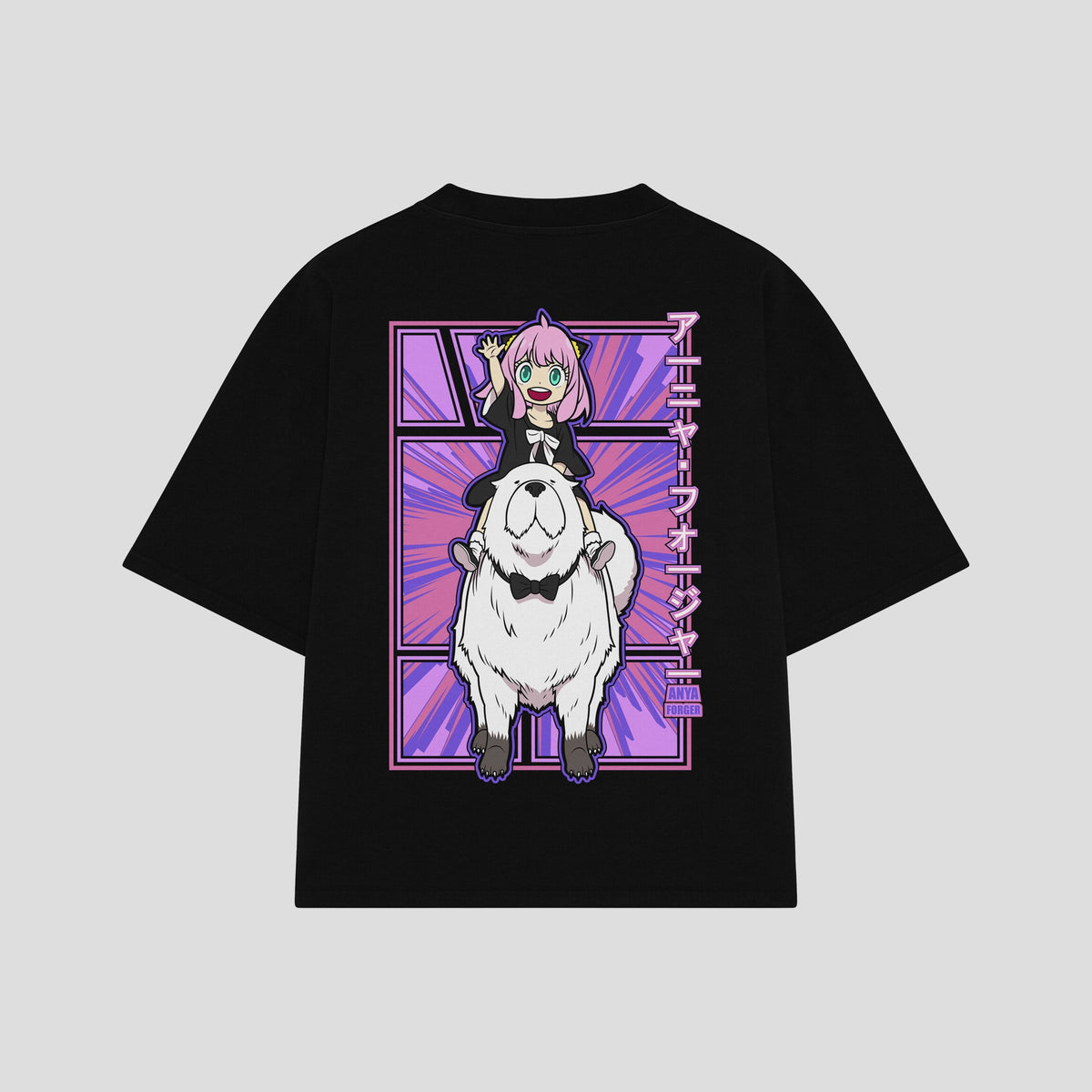 Playera streetwear premium de anime y gaming ExtraLife MX, corte oversized drop shoulder ligero y fresco en color Deep Black y Off-White, moda urbana mexicana de culto.