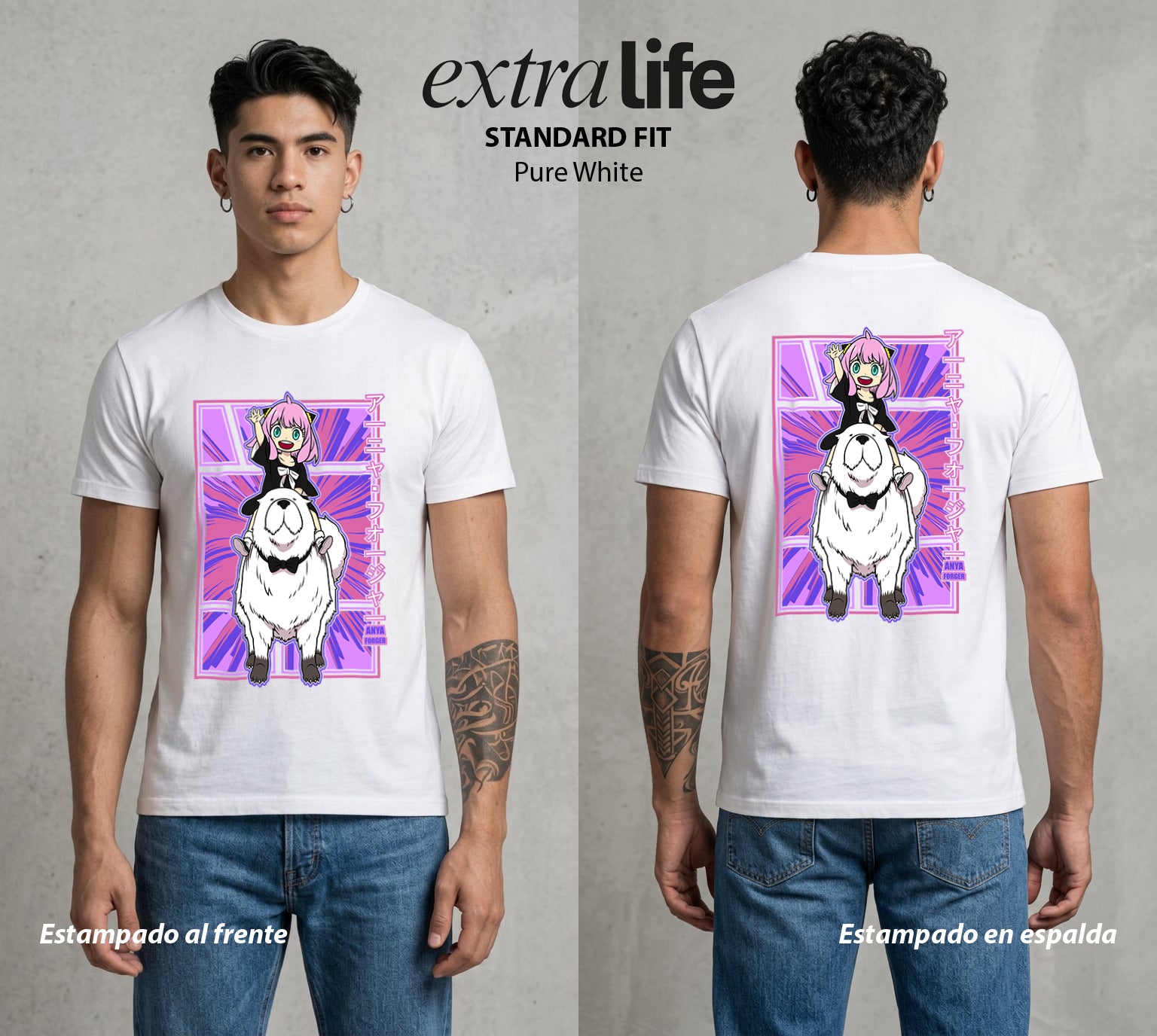 Familia de Operativos | La Mente que Todo Lee #04144 - Playera Standard Fit | Pure White - Foto en modelo
