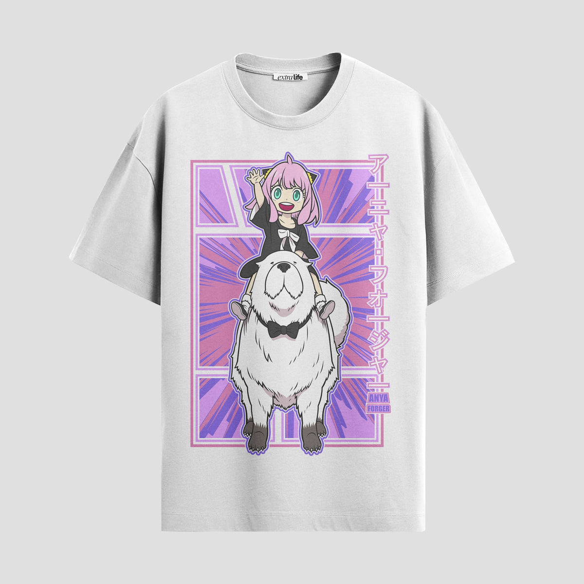 Playera urbana de anime y gaming ExtraLife MX, corte Classic Premium unisex ligero y transpirable en color Deep Black y Pure White, ropa de uso diario para gym y casual.