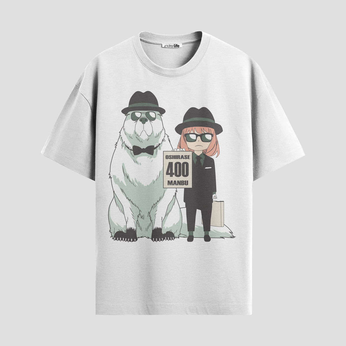 Playera urbana de anime y gaming ExtraLife MX, corte Classic Premium unisex ligero y transpirable en color Deep Black y Pure White, ropa de uso diario para gym y casual.