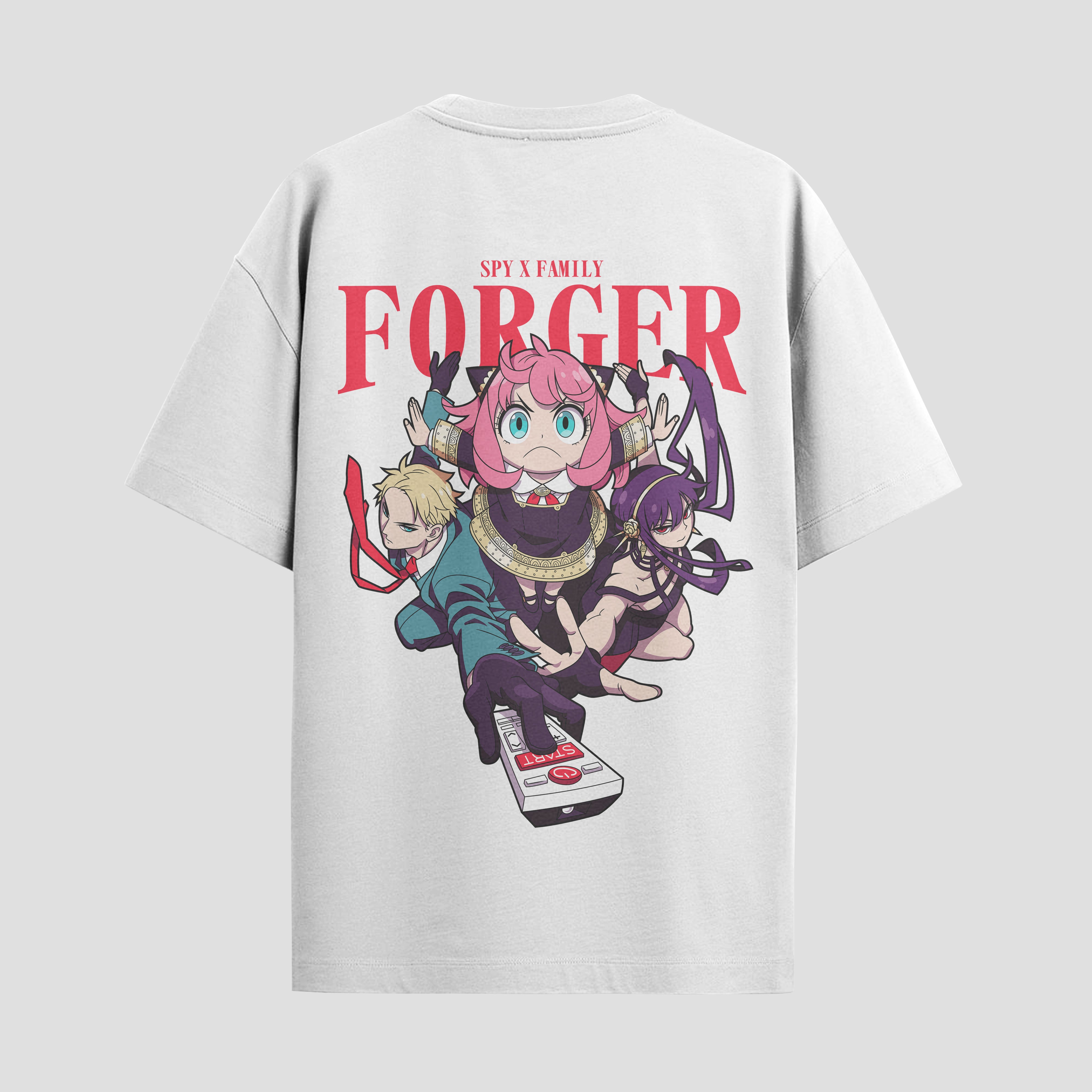 Playera urbana de anime y gaming ExtraLife MX, corte Standard Fit unisex ligero y transpirable en color Deep Black y Pure White, ropa de uso diario para gym y casual.