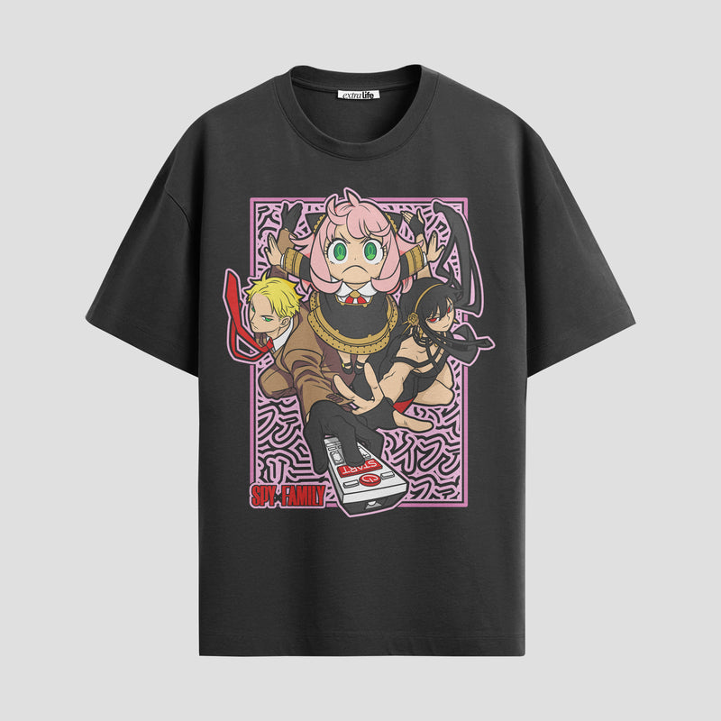 Playera urbana de anime y gaming ExtraLife MX, corte Standard Fit unisex ligero y transpirable en color Deep Black y Pure White, ropa de uso diario para gym y casual.