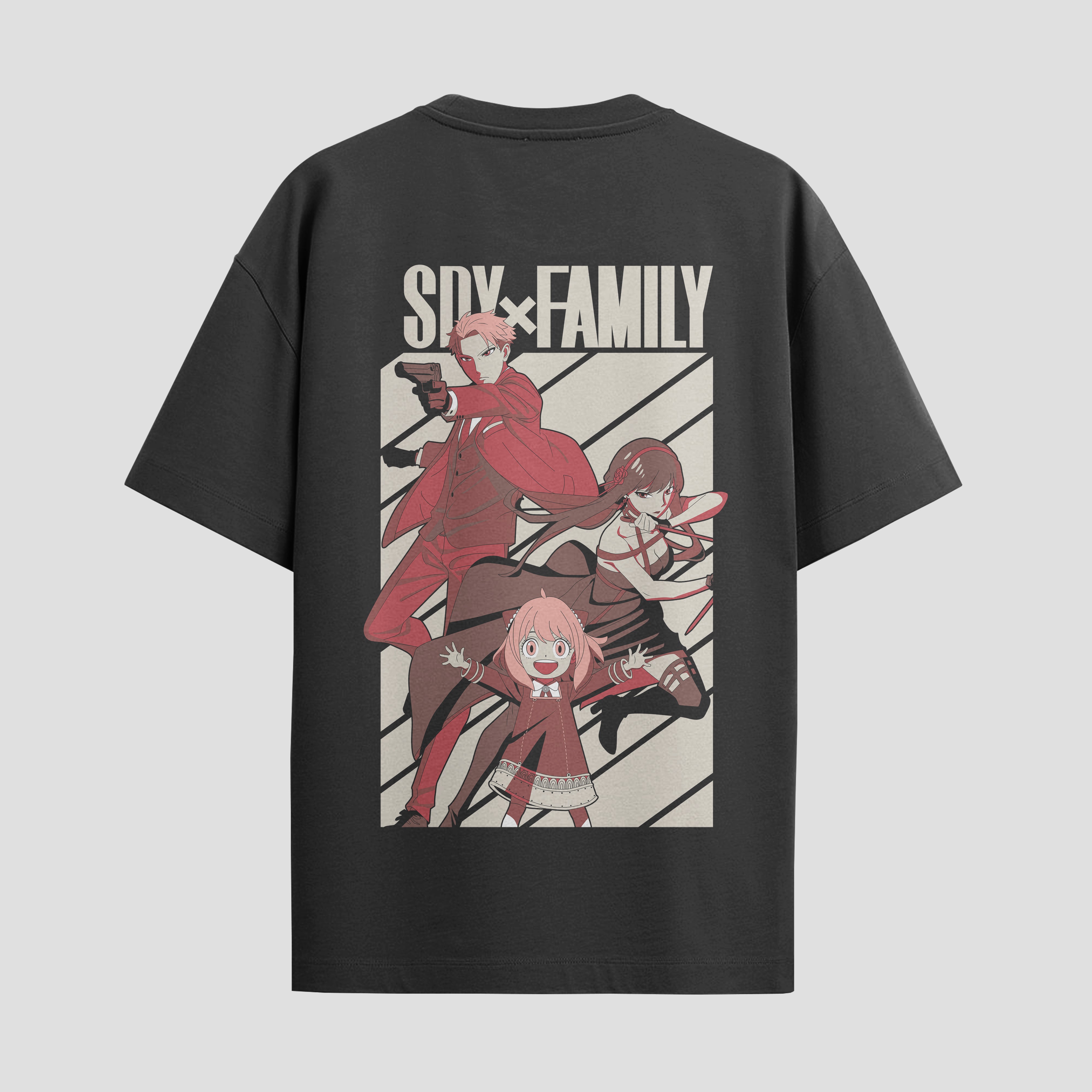 Playera urbana de anime y gaming ExtraLife MX, corte Standard Fit unisex ligero y transpirable en color Deep Black y Pure White, ropa de uso diario para gym y casual.