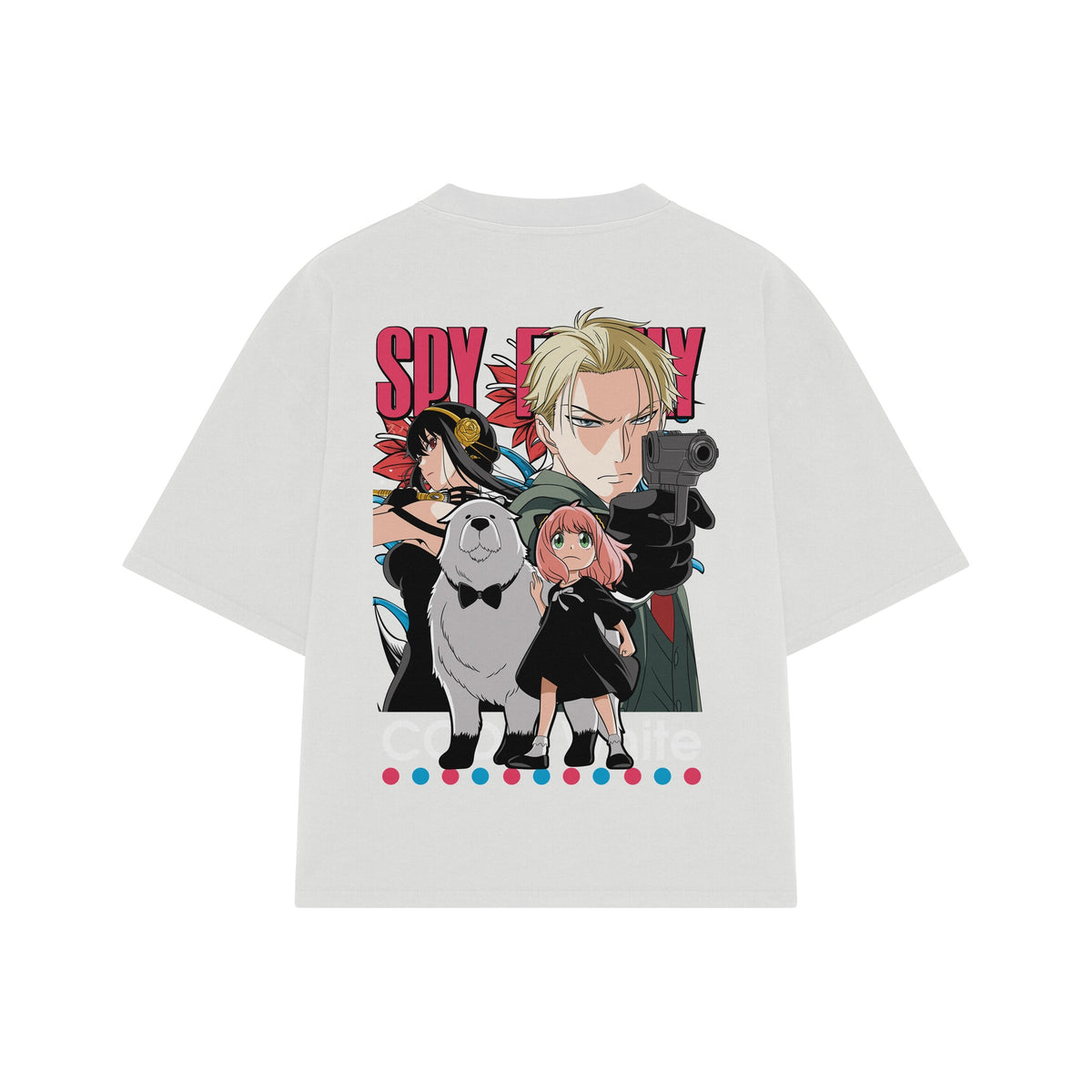 Playera streetwear premium de anime y gaming ExtraLife MX, corte oversized drop shoulder ligero y fresco en color Deep Black y Off-White, moda urbana mexicana de culto.