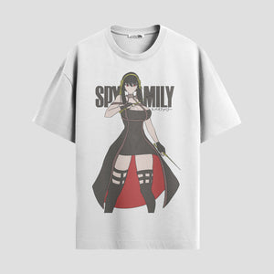 Playera urbana de anime y gaming ExtraLife MX, corte Standard Fit unisex ligero y transpirable en color Deep Black y Pure White, ropa de uso diario para gym y casual.