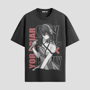 Playera urbana de anime y gaming ExtraLife MX, corte Standard Fit unisex ligero y transpirable en color Deep Black y Pure White, ropa de uso diario para gym y casual.