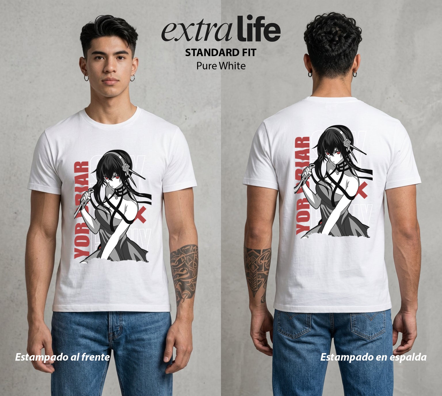 Familia de Operativos | La Madre Asesina #04182 - Playera Standard Fit | Pure White - Foto en modelo