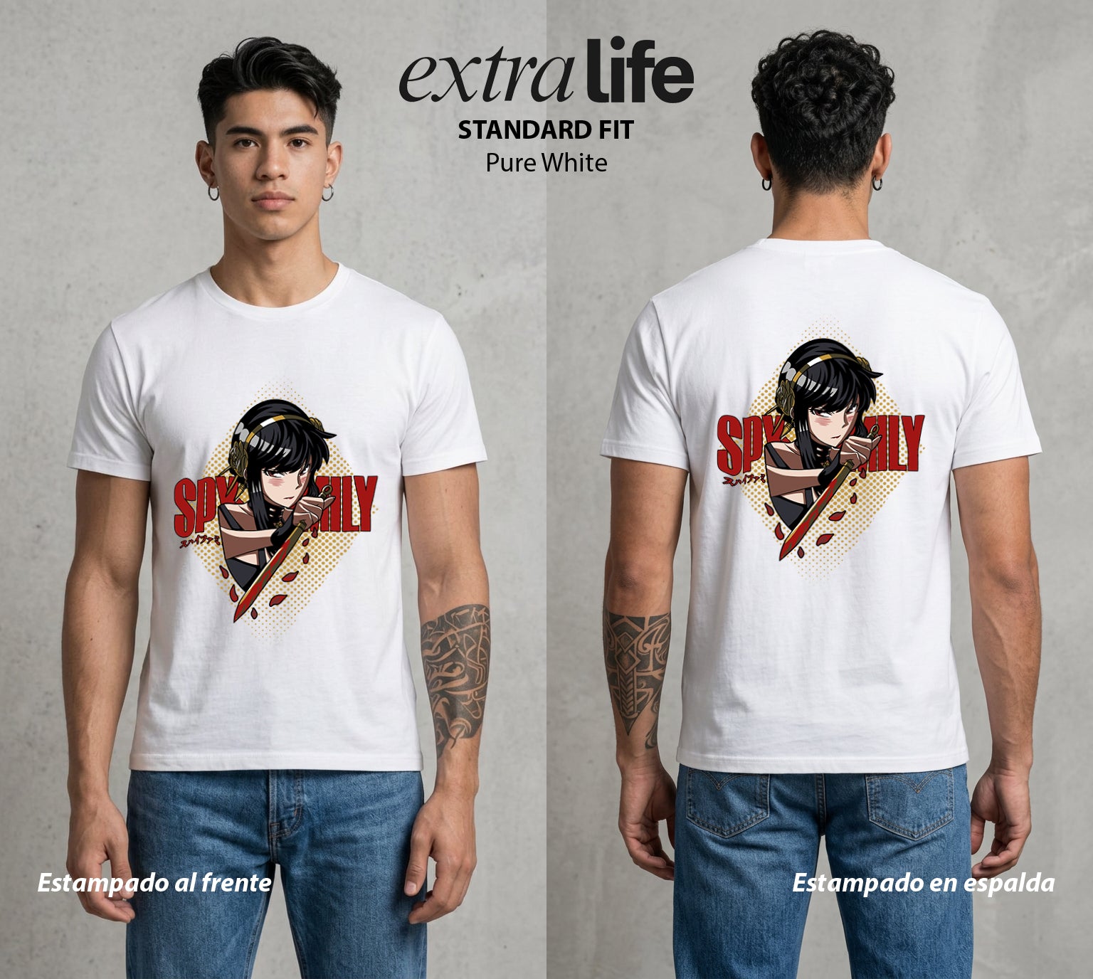 Familia de Operativos | La Madre Asesina #04183 - Playera Standard Fit | Pure White - Foto en modelo