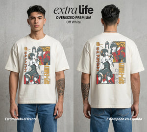Familia de Operativos | La Mejor Mama del Mundo #04185 - Playera Oversized Premium | Off White - Foto en modelo