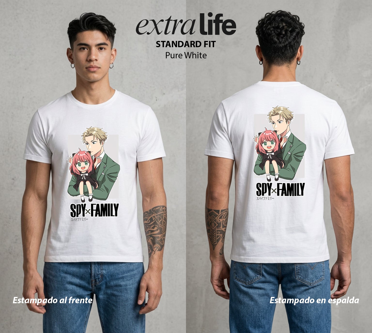 Familia de Operativos | La Familia del Bien #04188 - Playera Standard Fit | Pure White - Foto en modelo