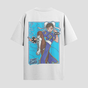 Playera urbana de anime y gaming ExtraLife MX, corte Standard Fit unisex ligero y transpirable en color Deep Black y Pure White, ropa de uso diario para gym y casual.