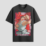 Playera urbana de anime y gaming ExtraLife MX, corte Standard Fit unisex ligero y transpirable en color Deep Black y Pure White, ropa de uso diario para gym y casual.