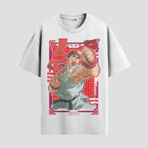 Playera urbana de anime y gaming ExtraLife MX, corte Standard Fit unisex ligero y transpirable en color Deep Black y Pure White, ropa de uso diario para gym y casual.