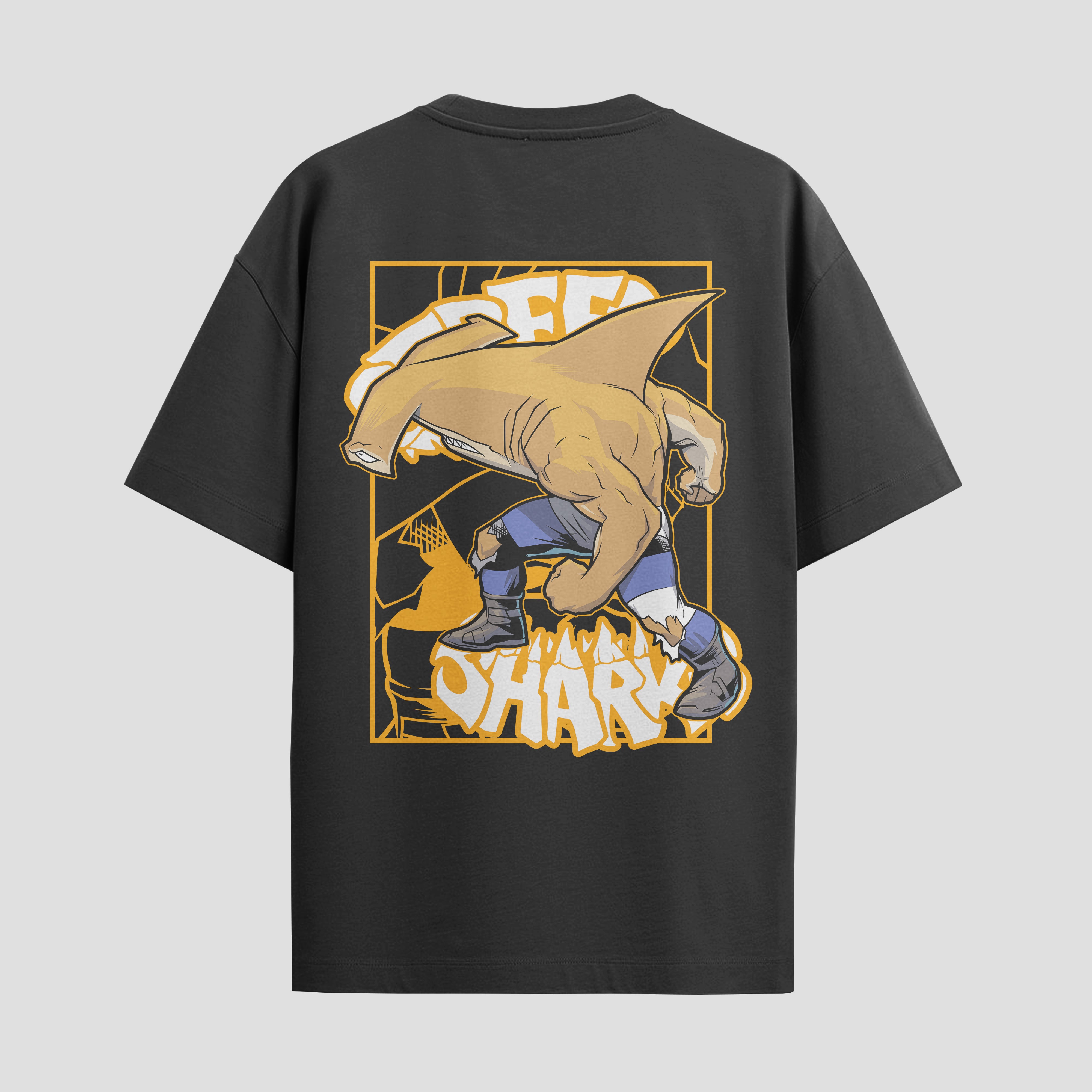 Playera urbana de anime y gaming ExtraLife MX, corte Standard Fit unisex ligero y transpirable en color Deep Black y Pure White, ropa de uso diario para gym y casual.