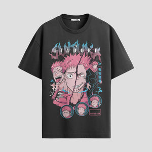 Playera urbana de anime y gaming ExtraLife MX, corte Standard Fit unisex ligero y transpirable en color Deep Black y Pure White, ropa de uso diario para gym y casual.