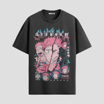 Playera urbana de anime y gaming ExtraLife MX, corte Standard Fit unisex ligero y transpirable en color Deep Black y Pure White, ropa de uso diario para gym y casual.