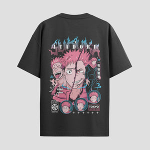 Playera urbana de anime y gaming ExtraLife MX, corte Standard Fit unisex ligero y transpirable en color Deep Black y Pure White, ropa de uso diario para gym y casual.