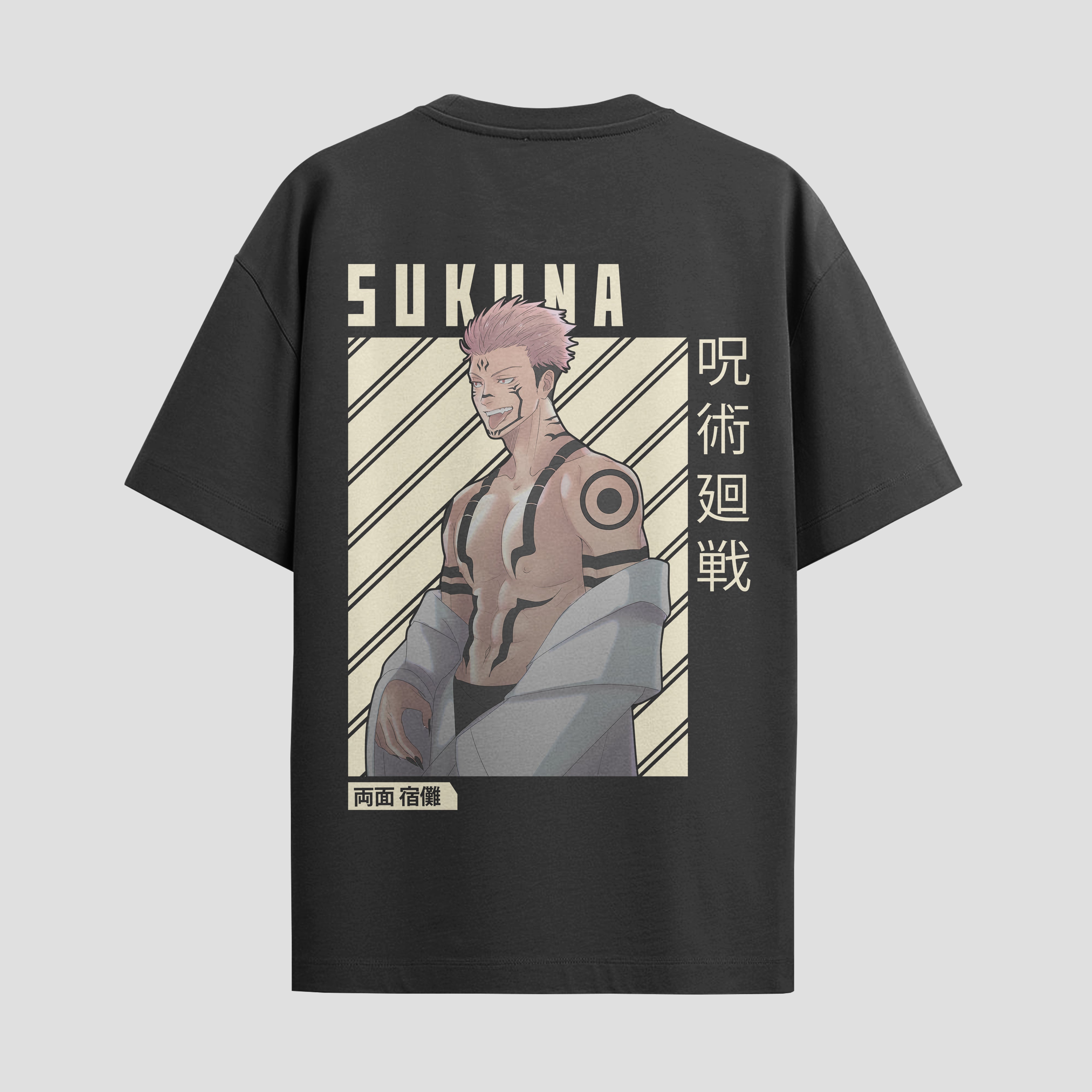 Playera urbana de anime y gaming ExtraLife MX, corte Standard Fit unisex ligero y transpirable en color Deep Black y Pure White, ropa de uso diario para gym y casual.